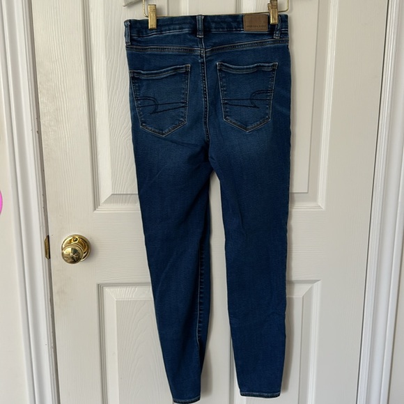 American Eagle Dark Wash Skinny Jeans PETITE - Picture 2 of 2